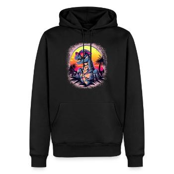 Old Fun 2004 Birthday Dictons Geek Joke Bday Trex - Sweat à capuche Premium bio Homme - noir - Devant - Nico (187cm)