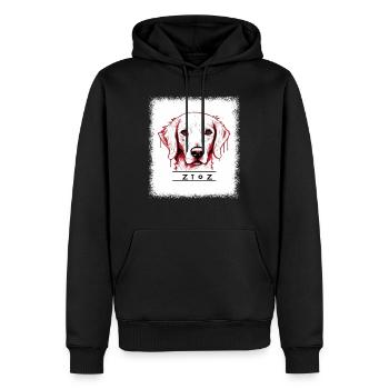 citation drôle dictons drôles chiens beagle amour - Sweat à capuche Premium bio Homme - noir - Devant - Nico (187cm)