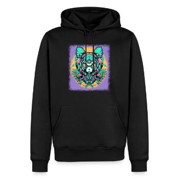 cute animals geek gift idea present idea sayings - Männer Premium Bio Hoodie - Schwarz - Vorne - Nico (187cm)