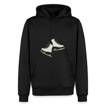 Schlittschuh - Männer Premium Bio Hoodie - Schwarz - Vorne - Nico (187cm)