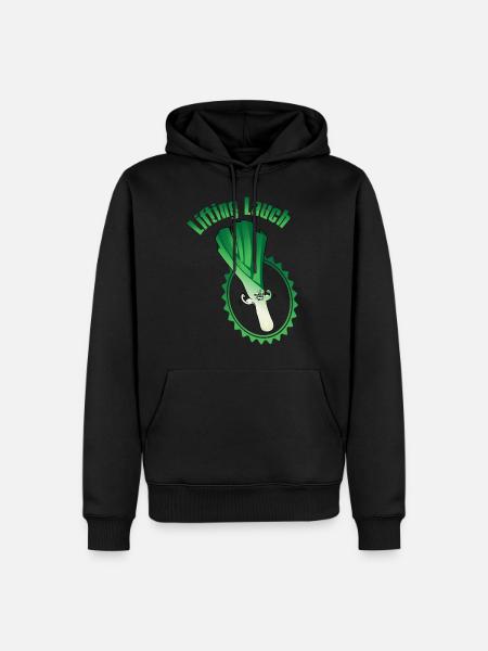 Lifiting leek - Men’s Premium Organic Hoodie - black