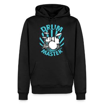 Schlagzeug - Männer Premium Bio Hoodie - Schwarz - Vorne - Nico (187cm)