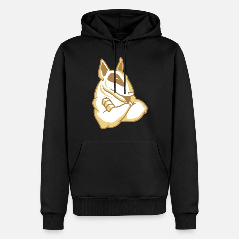 Bullterrier-Maskottchen 3c - Männer Premium Bio Hoodie - undefined
