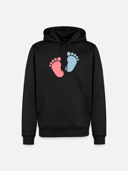 Baby feet - Men’s Premium Organic Hoodie - black