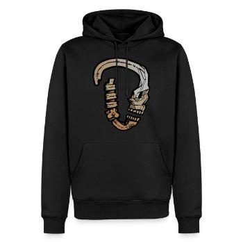 Carabine grimpante - Sweat à capuche Premium bio Homme - noir - Devant - Nico (187cm)