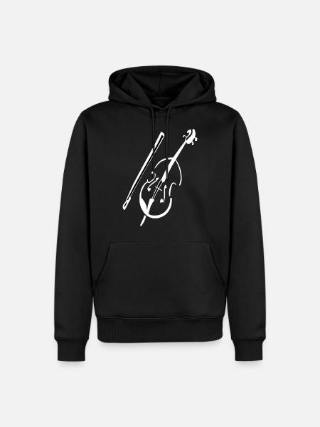 Violin / fiddle - Men’s Premium Organic Hoodie - black