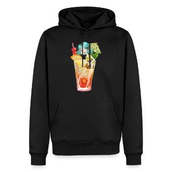 Sunrise Cocktail - Men’s Premium Organic Hoodie - black - Front - Nico (187cm)