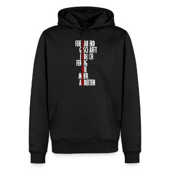 Rente Rentner Rentnern Pensionierung Spruch Opa - Männer Premium Bio Hoodie - Schwarz - Vorne - Nico (187cm)