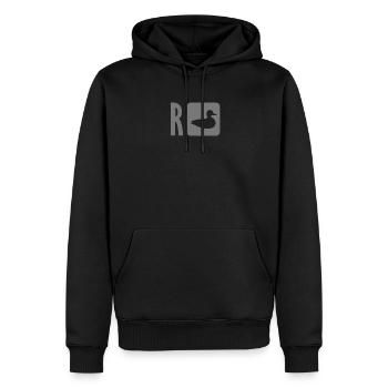 Rente Wortspiel lustig Pension Kollegen Eltern - Männer Premium Bio Hoodie - Schwarz - Vorne - Nico (187cm)