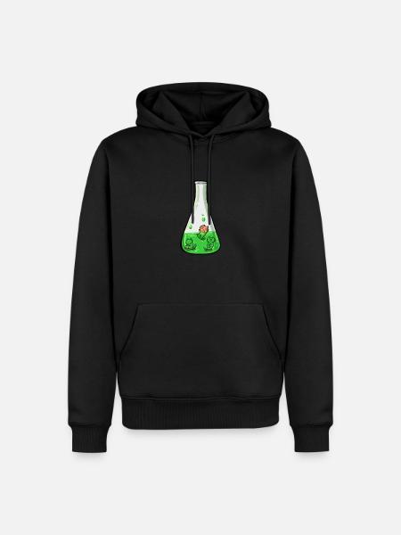7 - Sweat à capuche Premium bio Homme - noir
