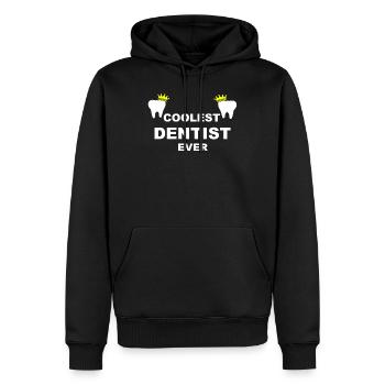 Coolest Dentist Ever Zahnarzt Zahnärzte Geschenk - Männer Premium Bio Hoodie - Schwarz - Vorne - Nico (187cm)