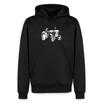 Landwirt - Männer Premium Bio Hoodie - Schwarz - Vorne - Nico (187cm)