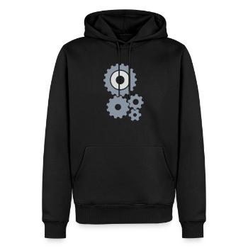 Mechaniker Auto KFZ Garage - Männer Premium Bio Hoodie - Schwarz - Vorne - Nico (187cm)