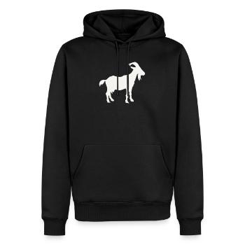 berger - Sweat à capuche Premium bio Homme - noir - Devant - Nico (187cm)