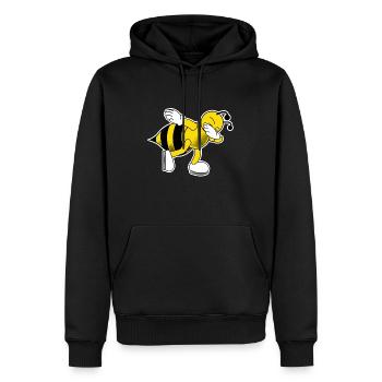 Biene Bienen Dab Dabbing Imker - Männer Premium Bio Hoodie - Schwarz - Vorne - Nico (187cm)