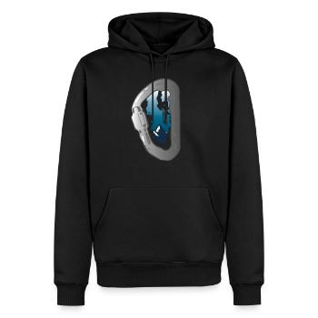 Klettern Berge Kletterer - Männer Premium Bio Hoodie - Schwarz - Vorne - Nico (187cm)