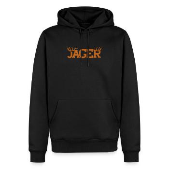 chasseur - Sweat à capuche Premium bio Homme - noir - Devant - Nico (187cm)