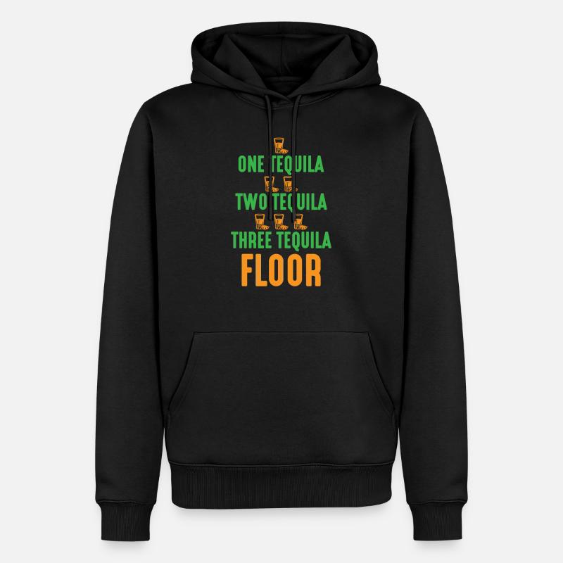 UNE TEQUILA, DEUX TEQUILA.. - Sweat à capuche Premium bio Homme - noir