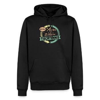 Tischtennis Tischtennisspieler Geschenk - Männer Premium Bio Hoodie - Schwarz - Vorne - Nico (187cm)