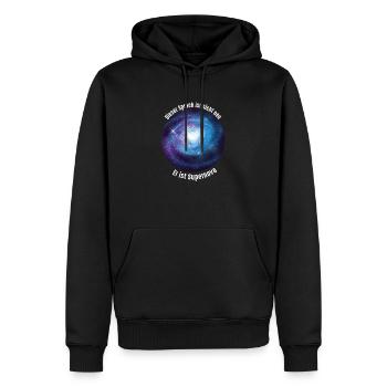 Supernova Dire drôle cadeau de l'univers de la physique - Sweat à capuche Premium bio Homme - noir - Devant - Nico (187cm)