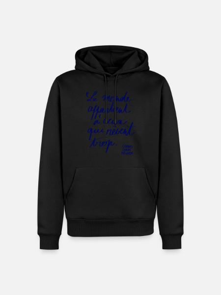 Le Monde - Sweat à capuche Premium bio Homme -