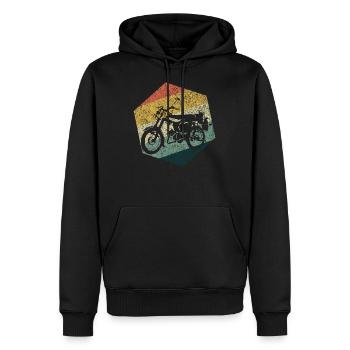 T-shirt cadeau d'amant de conducteur de vélomoteur Simson - Sweat à capuche Premium bio Homme - noir - Devant - Nico (187cm)