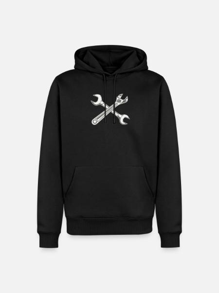 mécanicien - Sweat à capuche Premium bio Homme - noir