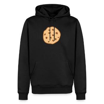 faire cuire au four - Sweat à capuche Premium bio Homme - noir - Devant - Nico (187cm)