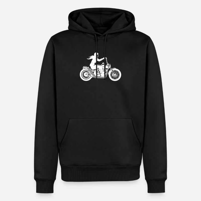moto - Sweat à capuche Premium bio Homme - noir