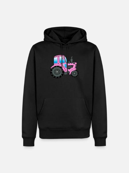 Traktor Trekker Traktorfahrer - Männer Premium Bio Hoodie - Schwarz