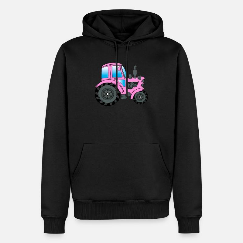 Traktor Trekker Traktorfahrer - Männer Premium Bio Hoodie - Schwarz