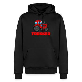 Trekker Traktor Traktoren Spruch Geschenk - Männer Premium Bio Hoodie - Schwarz - Vorne - Nico (187cm)