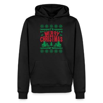 Moped Simson Christmas Gift T-Shirt - Men’s Premium Organic Hoodie - black - Front - Nico (187cm)