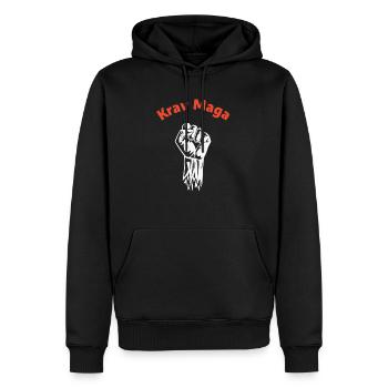 Krav Maga - Männer Premium Bio Hoodie - Schwarz - Vorne - Nico (187cm)