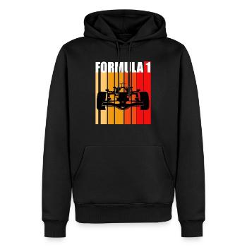 T-shirt Cadeau Un Formule Fan - Sweat à capuche Premium bio Homme - noir - Devant - Nico (187cm)