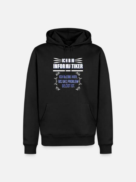 Ich Bin Informatiker - Männer Premium Bio Hoodie - Schwarz