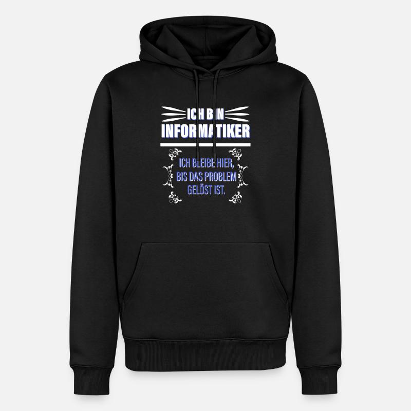 Ich Bin Informatiker - Männer Premium Bio Hoodie - Schwarz