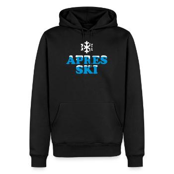 Après-ski - Sweat à capuche Premium bio Homme - noir - Devant - Nico (187cm)