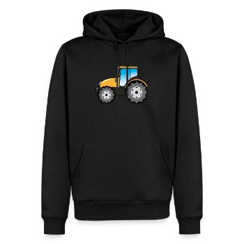 Tracteur Tracteur Farmer Bauer Gift - Sweat à capuche Premium bio Homme - noir - Devant - Nico (187cm)