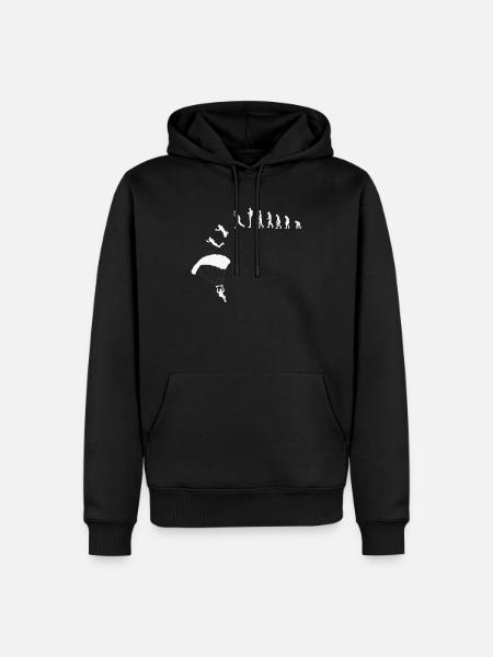 PARAGLIDING - Men’s Premium Organic Hoodie - black