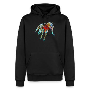 Vogelspinne - Männer Premium Bio Hoodie - Schwarz - Vorne - Nico (187cm)