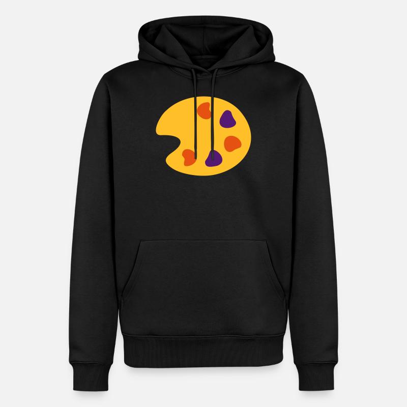 Farbe Maler - Männer Premium Bio Hoodie - Schwarz