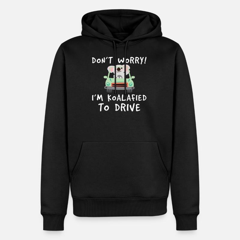 Permis de conduire Koala - Sweat à capuche Premium bio Homme - noir