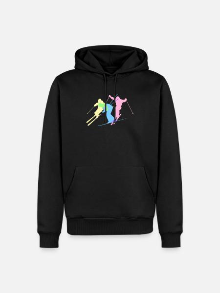 ski - Men’s Premium Organic Hoodie - black