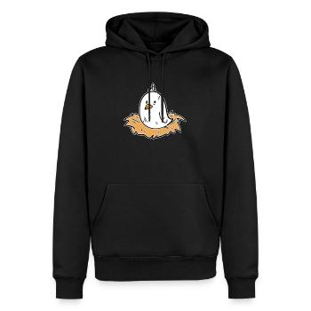 oiseaux - Sweat à capuche Premium bio Homme - noir - Devant - Nico (187cm)
