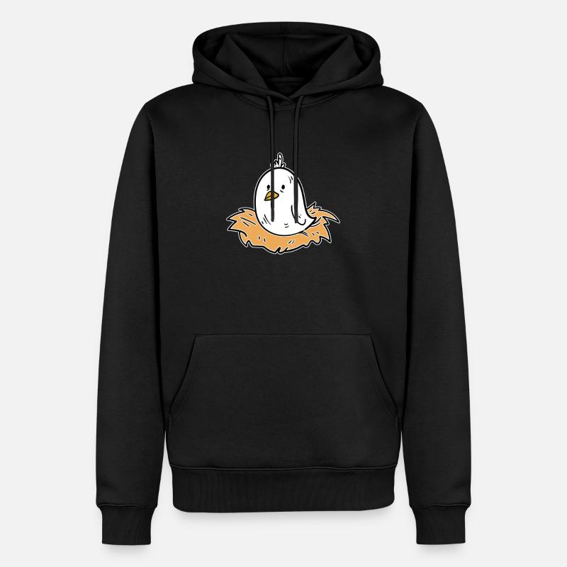 oiseaux - Sweat à capuche Premium bio Homme - noir
