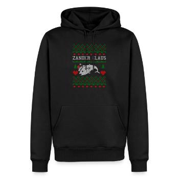 Angeln Angler Weihnachten Fischen Fischer Fisch - Männer Premium Bio Hoodie - Schwarz - Vorne - Nico (187cm)