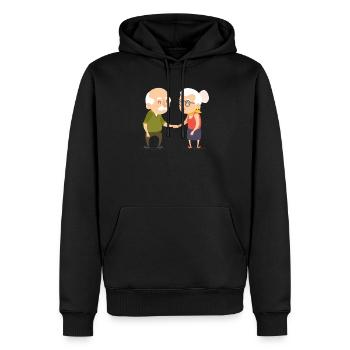 Pflegerin - Männer Premium Bio Hoodie - Schwarz - Vorne - Nico (187cm)