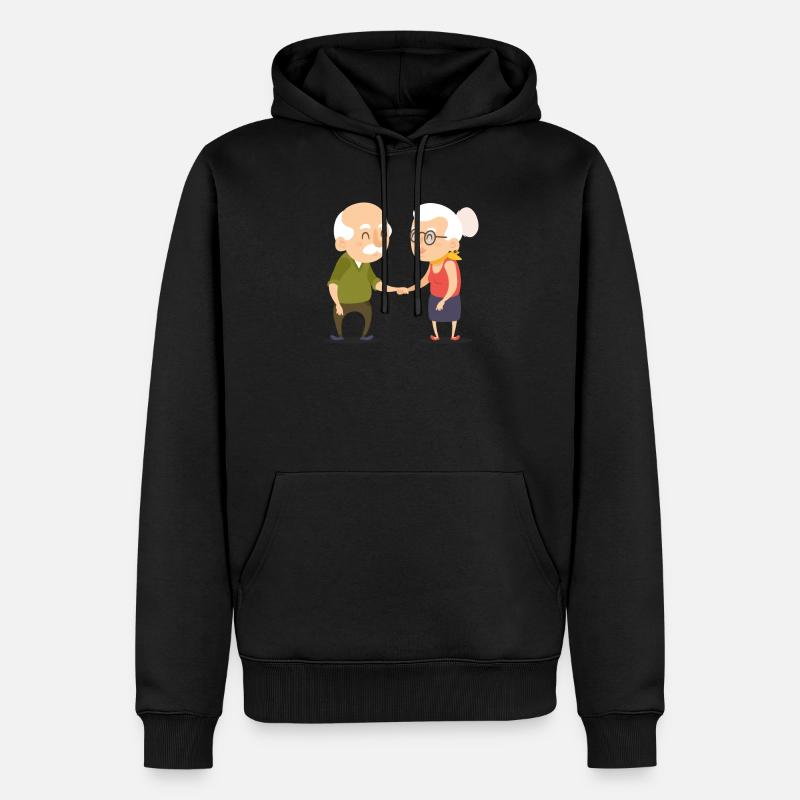 Pflegerin - Männer Premium Bio Hoodie - Schwarz