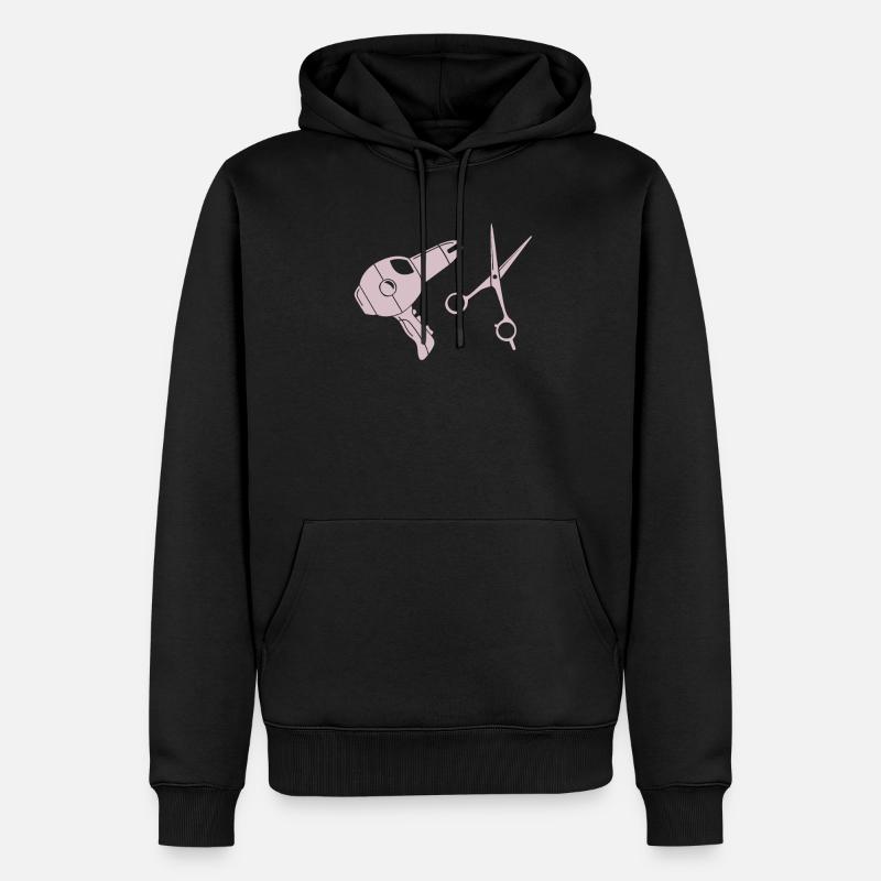 coiffeur - Sweat à capuche Premium bio Homme - noir